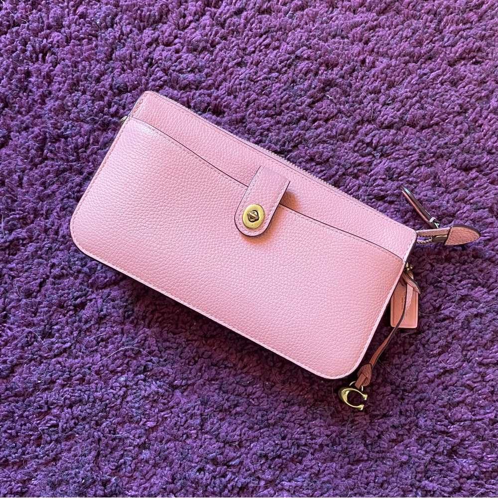 Coach Noa Crossbody Pink/Gold Mini Purse (Bella)